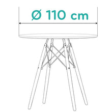 Load image into Gallery viewer, 94923 Barneo T-8 MDF Interior Dinner Table Bar Table Kitchen Furniture Dining Table white free shipping in Russia
