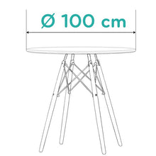 Load image into Gallery viewer, 94923 Barneo T-8 MDF Interior Dinner Table Bar Table Kitchen Furniture Dining Table white free shipping in Russia