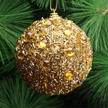 Load image into Gallery viewer, 8CM Christmas Rhinestone Ball  Glitter Baubles Xmas Tree Ornament Decoration  Décoration de noël