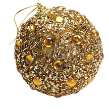 Load image into Gallery viewer, 8CM Christmas Rhinestone Ball  Glitter Baubles Xmas Tree Ornament Decoration  Décoration de noël