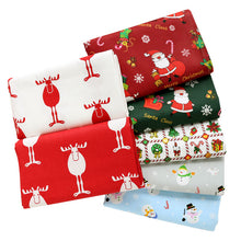 Load image into Gallery viewer, Snowman Christmas Deer series printed DIY Sewing twill 100% cotton fabric for baby clothes bedding textile tilda quilting tissus