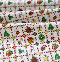 Load image into Gallery viewer, Snowman Christmas Deer series printed DIY Sewing twill 100% cotton fabric for baby clothes bedding textile tilda quilting tissus