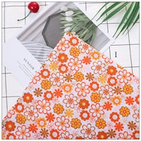 Load image into Gallery viewer, 7Pcs/Lot,100% Cotton Plain The Orange Style  Printed Quilted Fabrics Set,Textile Patchwork,Fabric for Sewing,Tissue,Cloth,Tilda