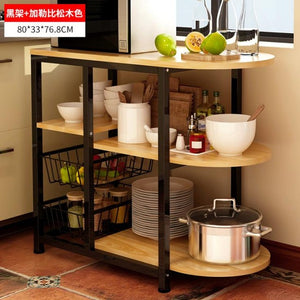 Dining table Kitchen Storage Shelf Storage Shelf Microwave Stand Multi-layer shelves Multifunctional shelves Racks saves space