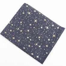 Load image into Gallery viewer, IBOWS 40CM*50CM Denim Soft Fabric Star Dots Printed Breathable Fabric DIY Dolls Patchwork Clothing Making Home Textile Material