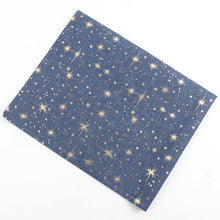Load image into Gallery viewer, IBOWS 40CM*50CM Denim Soft Fabric Star Dots Printed Breathable Fabric DIY Dolls Patchwork Clothing Making Home Textile Material