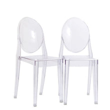 Load image into Gallery viewer, Fast Shipping Transparent Victoria Ghost Chair Crystal Plastic Dining Chair for Kitchen Dining Room Furniture Modern Acrylic