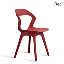 Load image into Gallery viewer, Modern Fashion S-shaped PP Plastic Chair Restaurant for Dining Room Chairs Home Living Room Kitchen Plastic White Green Chair