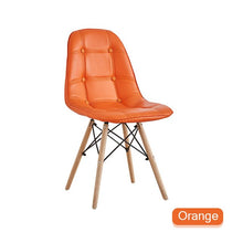 Load image into Gallery viewer, nordic INS restaurant furniture chair dining room modern Pu china Iron chair wood kitchen dining chairs for dining rooms sofa