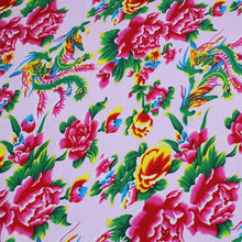 Load image into Gallery viewer, 100% cotton textile ethnic chinese traditional big peony Phoenix fabrics for DIY apparel craft tablecloth cushion sewing decor