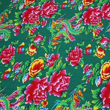 Load image into Gallery viewer, 100% cotton textile ethnic chinese traditional big peony Phoenix fabrics for DIY apparel craft tablecloth cushion sewing decor
