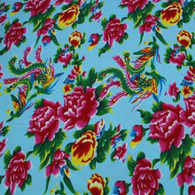 Load image into Gallery viewer, 100% cotton textile ethnic chinese traditional big peony Phoenix fabrics for DIY apparel craft tablecloth cushion sewing decor