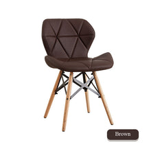 Load image into Gallery viewer, Nordic INS Restaurant Furniture Chair Dining Room Modern Pu China Iron Chair Wood Kitchen Dining Chairs for Dining Rooms Sofa
