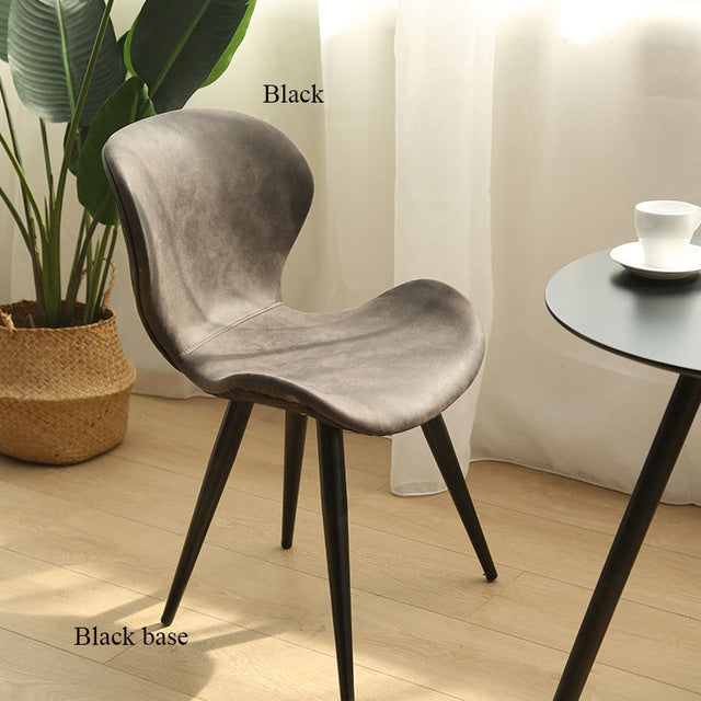 Nordic INS Chair Restaurant Furniture Dining Room Modern Pu China Iron Chair Wood Kitchen Dining Chairs for Dining Rooms Sofa