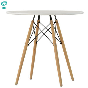 94923 Barneo T-8 MDF Interior Dinner Table Bar Table Kitchen Furniture Dining Table white free shipping in Russia