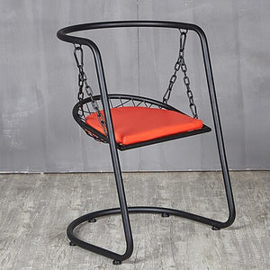 Nordic Dining Chair Iron Modern Home Indoor Fashion Swing Chair Home Kitchen Living Room American Balcony Breakfast Lounge Chair