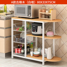 Load image into Gallery viewer, Dining table Kitchen Storage Shelf Storage Shelf  Microwave Stand  Multi-layer shelves Multifunctional shelving saves space
