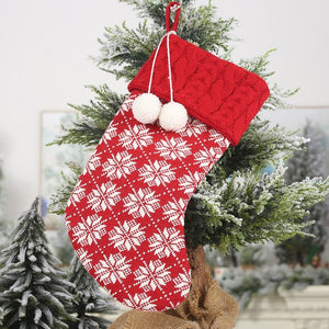 Christmas decorations for home woollen stockings gift bags enfeites natal décoration noel рождественская сумка bolsos navideños