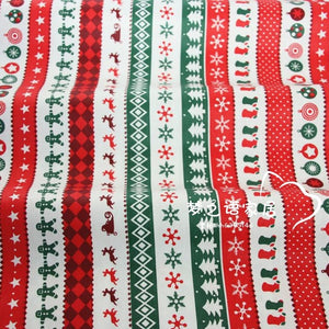 Snowman Christmas Deer series printed DIY Sewing twill 100% cotton fabric for baby clothes bedding textile tilda quilting tissus