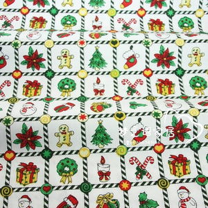 Snowman Christmas Deer series printed DIY Sewing twill 100% cotton fabric for baby clothes bedding textile tilda quilting tissus