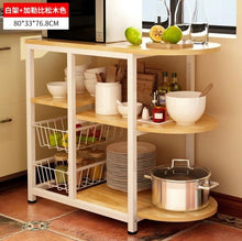 Load image into Gallery viewer, Dining table Kitchen Storage Shelf Storage Shelf Microwave Stand Multi-layer shelves Multifunctional shelves Racks saves space
