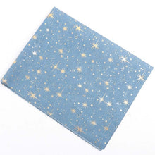 Load image into Gallery viewer, IBOWS 40CM*50CM Denim Soft Fabric Star Dots Printed Breathable Fabric DIY Dolls Patchwork Clothing Making Home Textile Material
