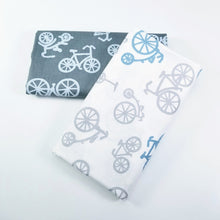 Load image into Gallery viewer, Bicycle Printing Cotton Twill Fabric Patchwork Textile Woven Cotton Fabric DIY Sewing Quilted Baby Fat Season Fabric
