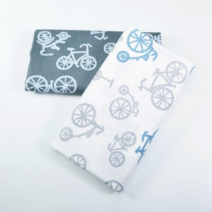 Bicycle Printing Cotton Twill Fabric Patchwork Textile Woven Cotton Fabric DIY Sewing Quilted Baby Fat Season Fabric