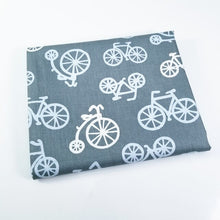 Load image into Gallery viewer, Bicycle Printing Cotton Twill Fabric Patchwork Textile Woven Cotton Fabric DIY Sewing Quilted Baby Fat Season Fabric
