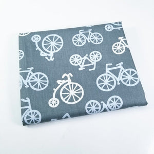 Bicycle Printing Cotton Twill Fabric Patchwork Textile Woven Cotton Fabric DIY Sewing Quilted Baby Fat Season Fabric