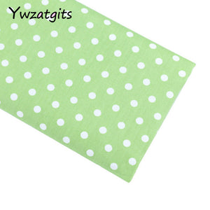 ywzatgits Mixed size Cotton Printed Fabric Green lattice Sewing Textile Quilting Patchwork DIY Sewing Accessories YI0301