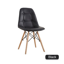 Load image into Gallery viewer, nordic INS restaurant furniture chair dining room modern Pu china Iron chair wood kitchen dining chairs for dining rooms sofa
